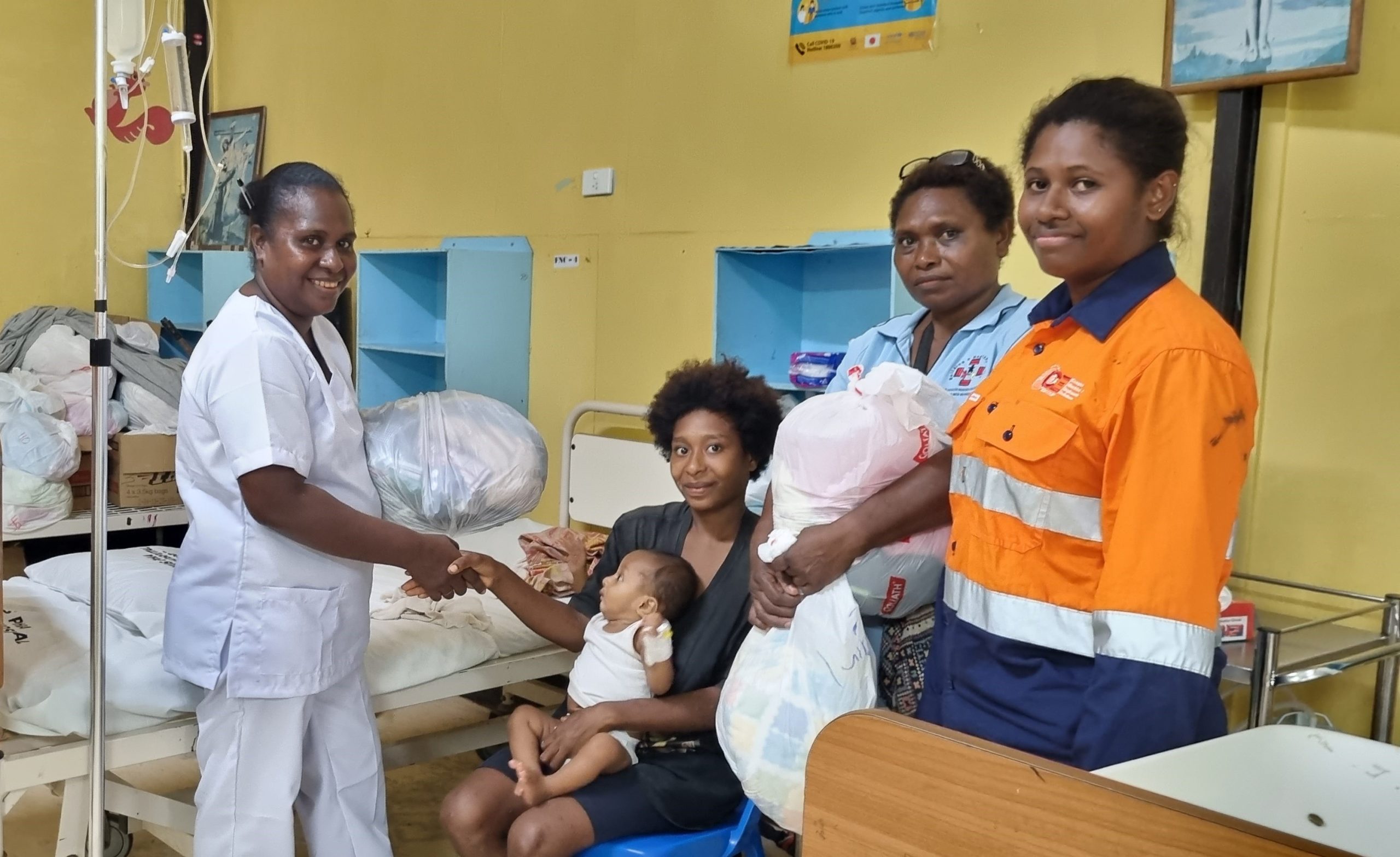 CE Group Sustainable electrical contractor. Women in PNG Hospital